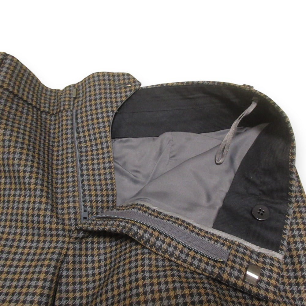 Prada Houndstooth Wool Mohair Tapered Pants