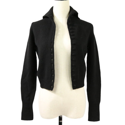 Prada Triangle Logo Superfine Wool Cardigan