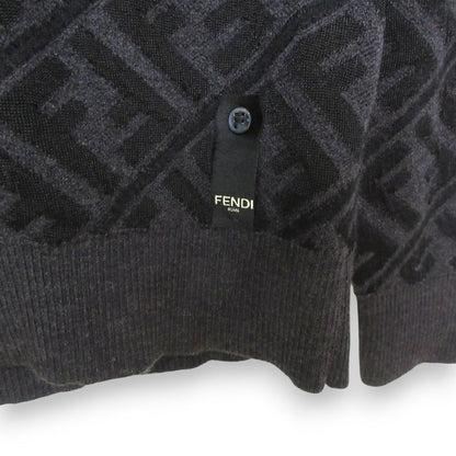 Fendi Zucca Jacquard Wool Knit
