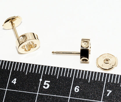 Louis Vuitton K18YG Empreinte Earrings Q96578