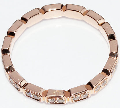 Chanel 18K Pink Gold Première Promesse Ring Diamond Ring J4134