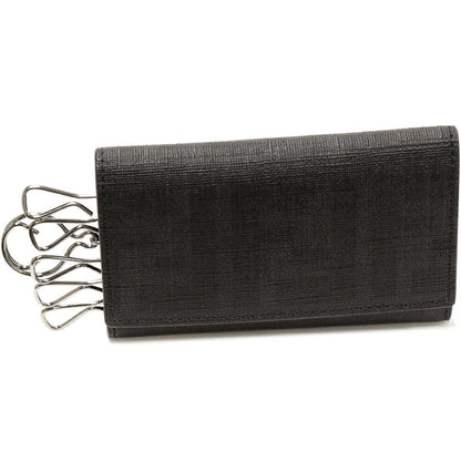 Fendi PVC Canvas 6 Key Case Black 8AP079 00VRE F0XB8