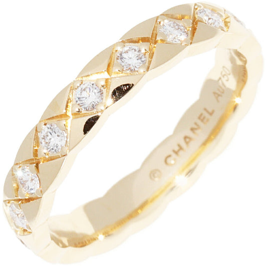 Chanel 18K Yellow Gold Coco Crush Ring J11872 Size 7.5