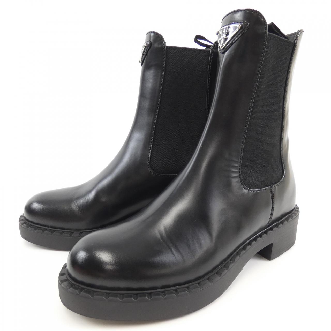 Prada 1U251N Brushed Leather Boots