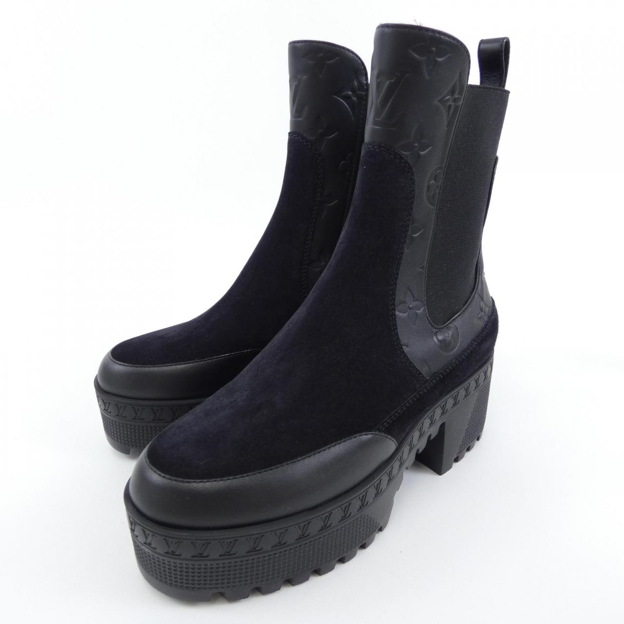 Louis Vuitton Laureate Line Suede Calf Boots