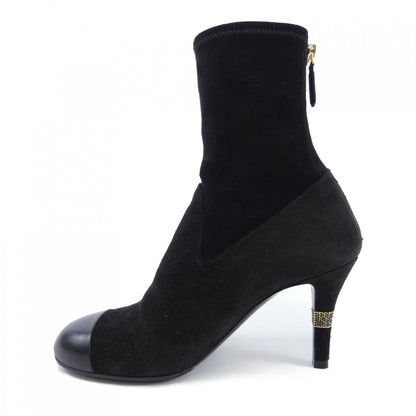 Chanel G39406Y56130 Stretch Suede Calfskin Lambskin Boots