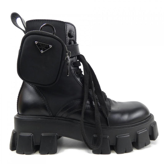 Prada 2UE007 Brushed Leather Econyl Boots