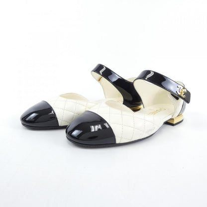 Chanel G38441Y55573 Lambskin Patent Calfskin Flat Shoes