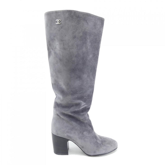 Chanel G32212X48015 Suede Long Boots