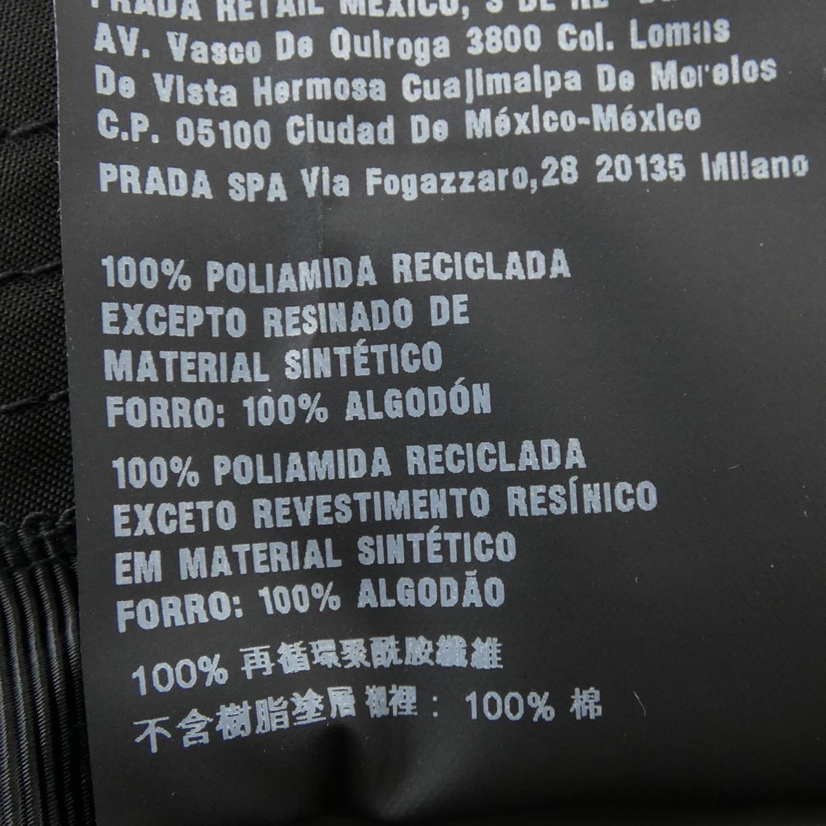Prada 2HC137 2DRT Re-Nylon Hat