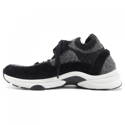 Chanel G38750B14071 Knit Suede Calfskin Sneakers