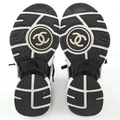 Chanel G38750B14071 Knit Suede Calfskin Sneakers