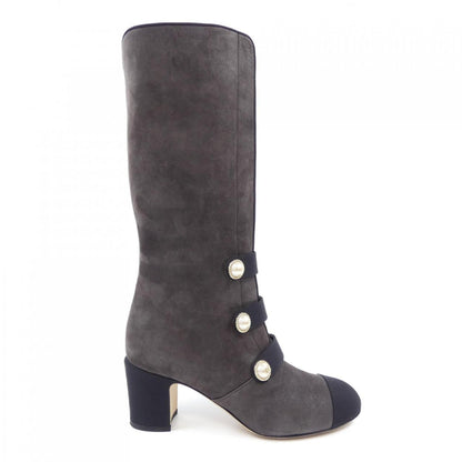 Chanel G32925Y51387 Glitter Calfskin Long Boots