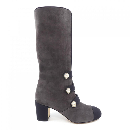Chanel G32925Y51387 Glitter Calfskin Long Boots
