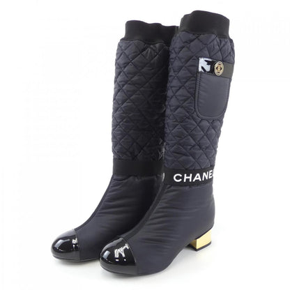 Chanel G38428Y55553 Fabric/Lambskin & Patent Calfskin Boots