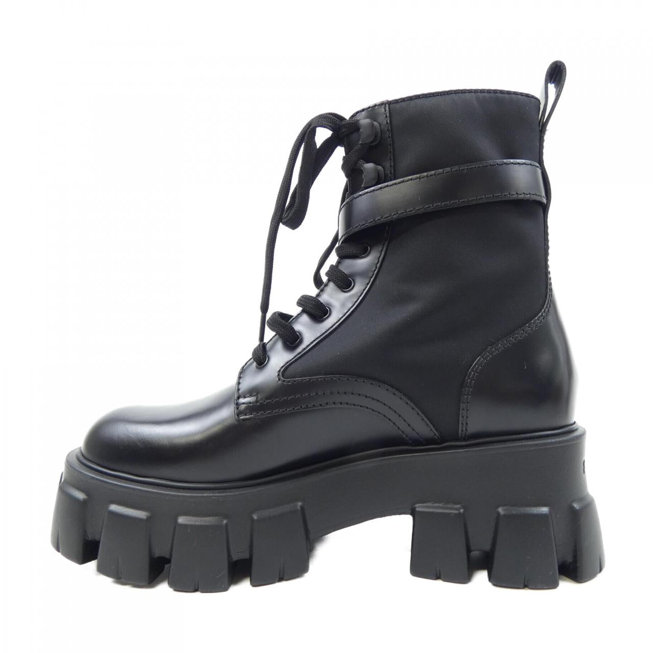 Prada 1T255M RE-NYLON Leather Boots