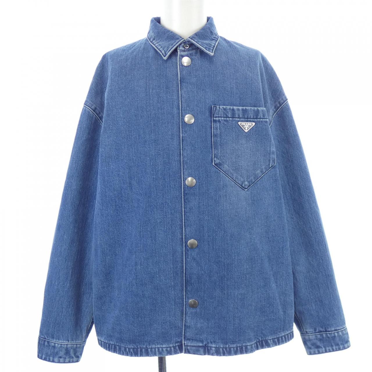 Prada GEC071 S212 15N1 Econyl Denim Jacket