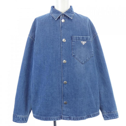 Prada GEC071 S212 15N1 Econyl Denim Jacket