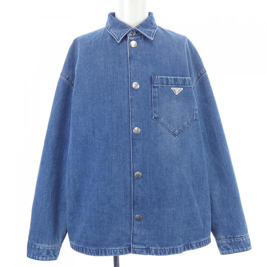 Prada GEC071 S212 15N1 Econyl Denim Jacket