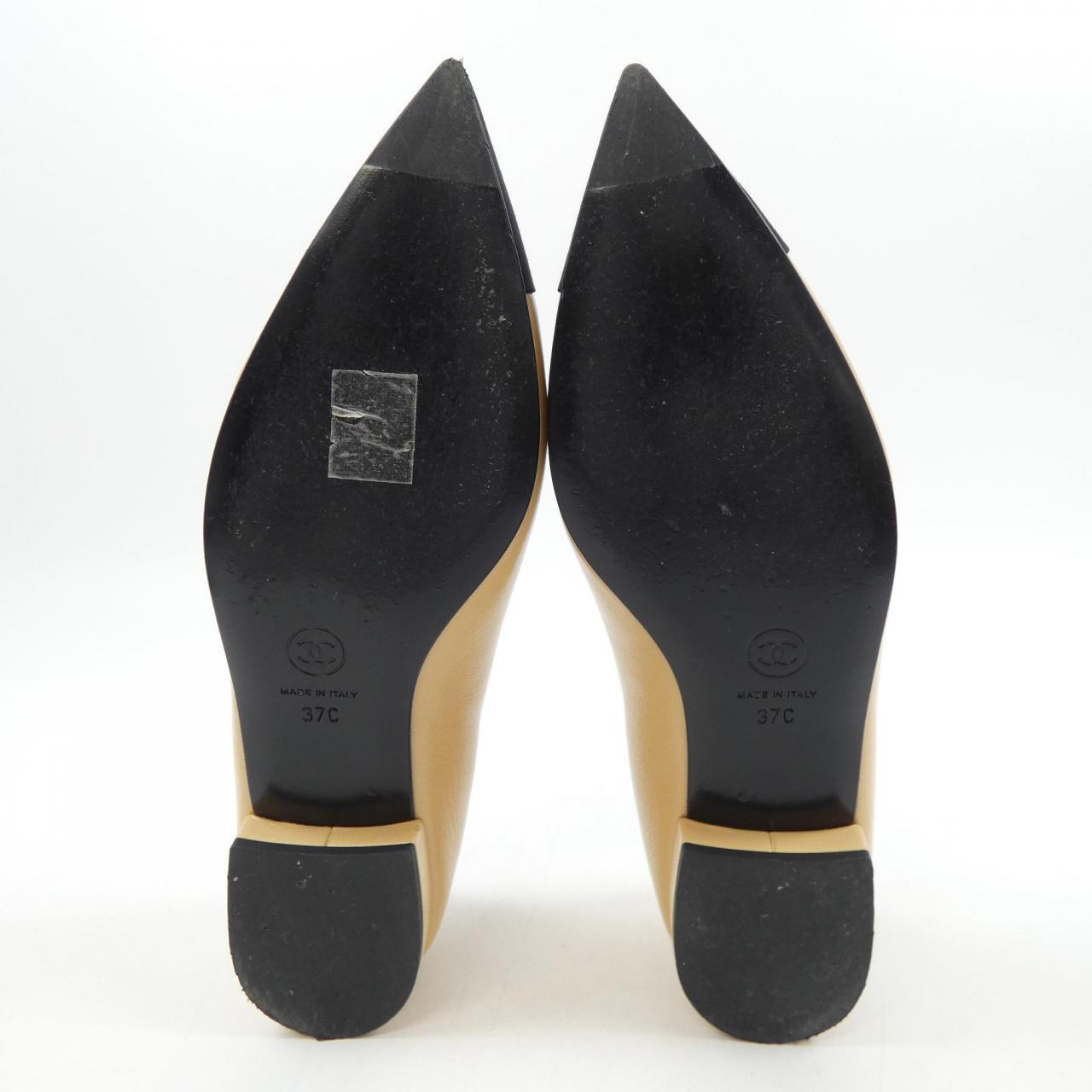 Chanel G45763B17113 Shiny Lambskin Flat Shoes