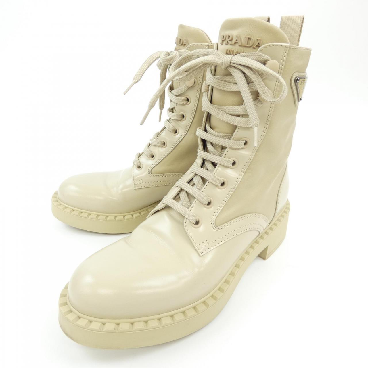 Prada 1T782M 3LF7 Brushed Leather Boots