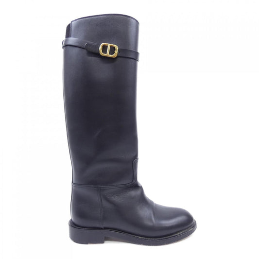 Christian Dior DIOR EMPREINTE Calf Leather Long Boots