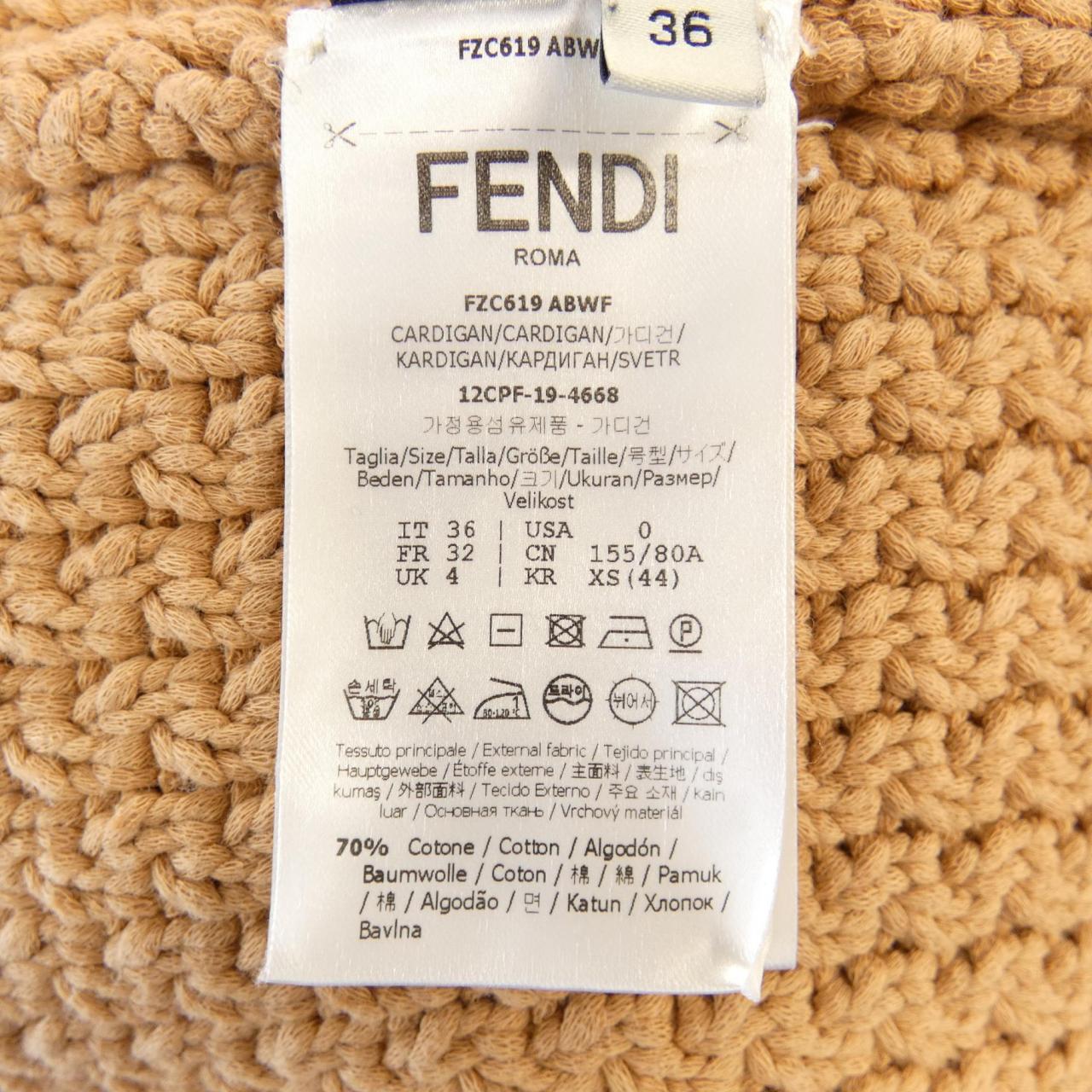 Fendi FZC619 ABWF Wool Cardigan