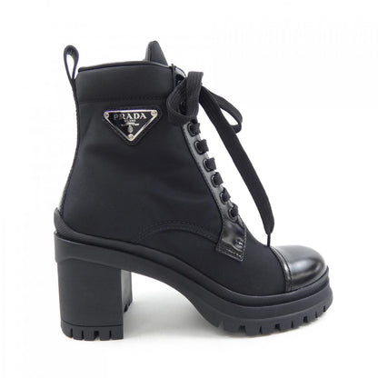 Prada 1T708M Brushed Leather Nylon Boots
