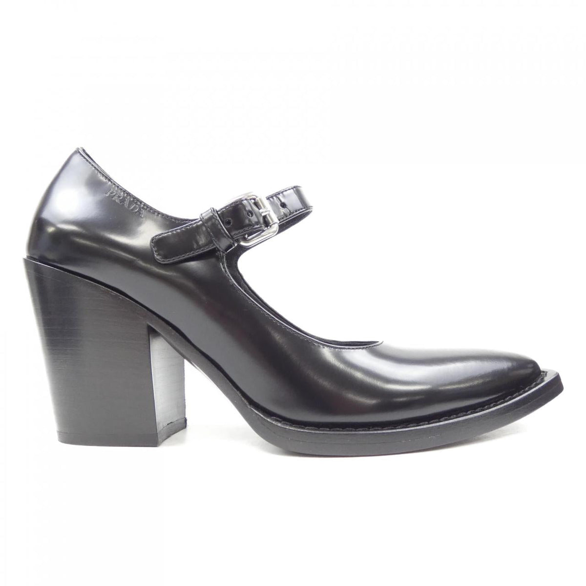 Prada 1I128N Brushed Leather Pumps