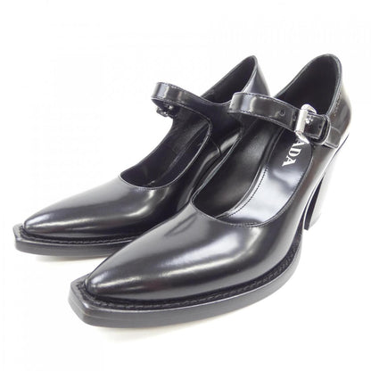 Prada 1I128N Brushed Leather Pumps