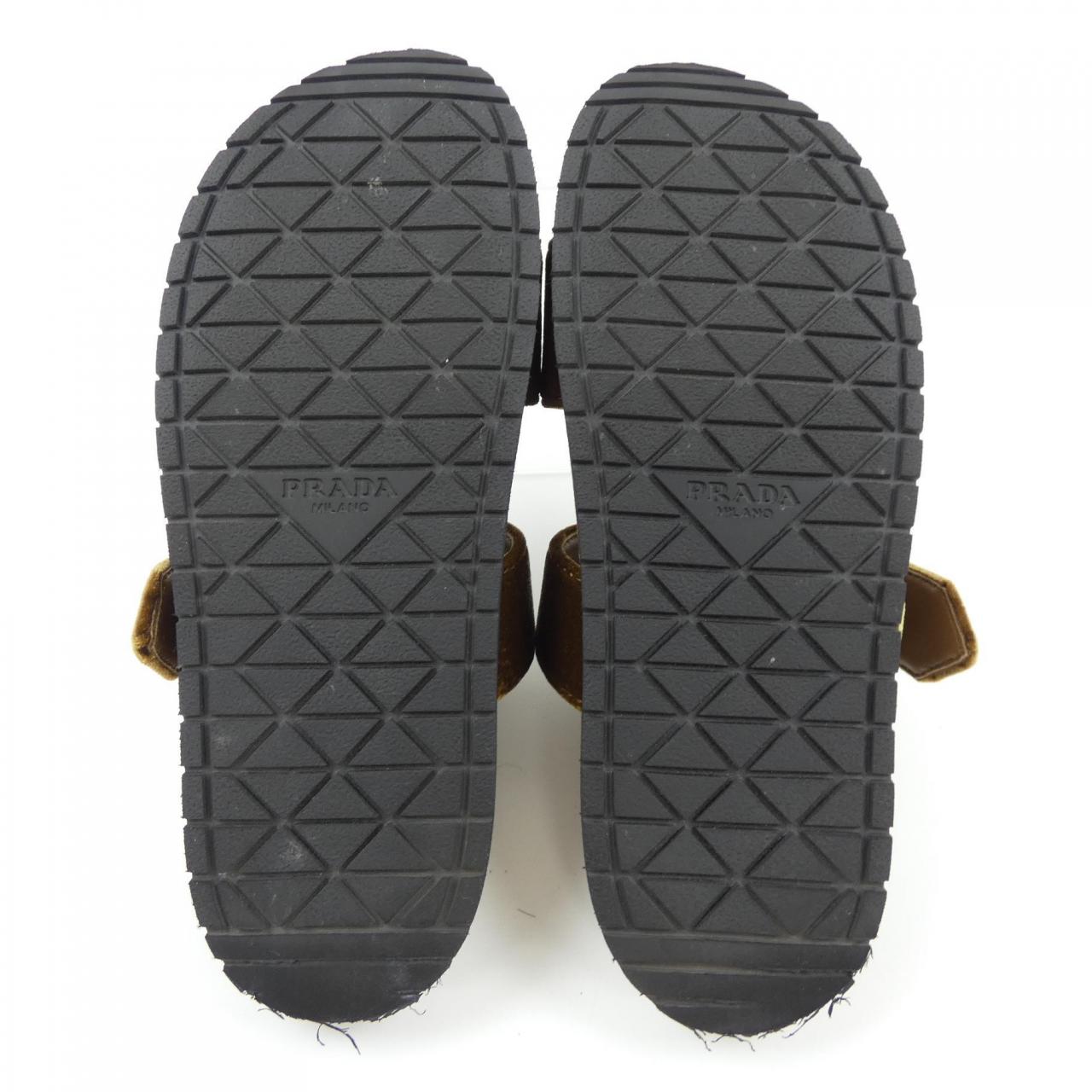 Prada 1XX715 Velvet Sandals