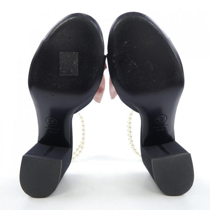 Chanel G45813B17349 Silk & Imitation Pearl Sandals