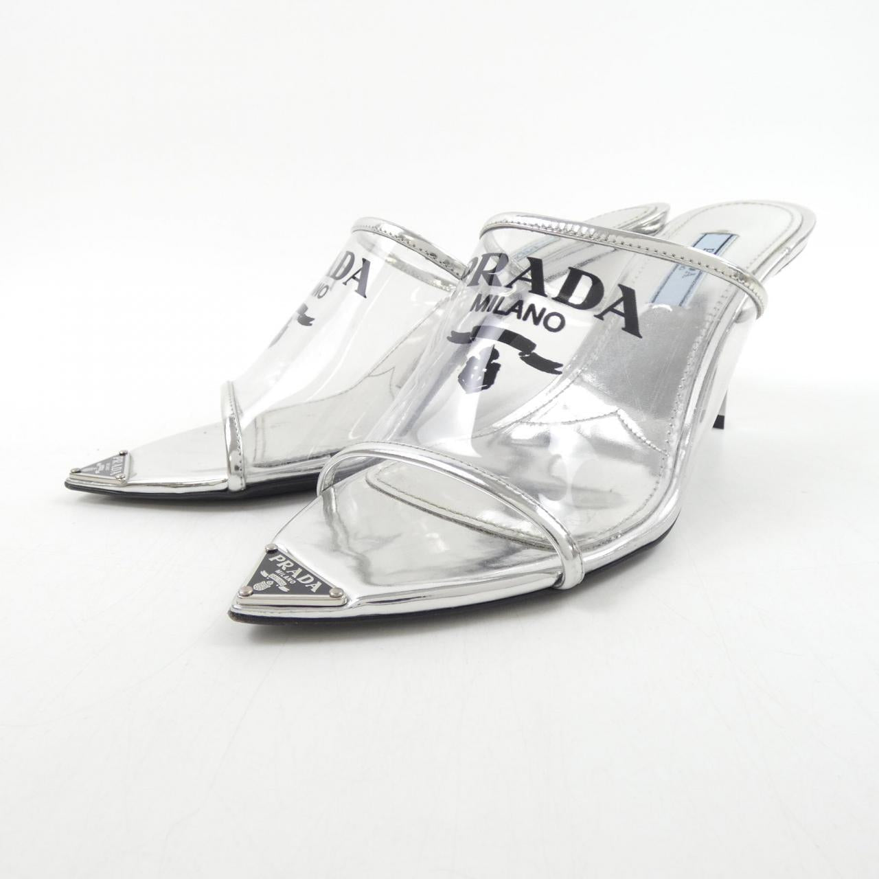 Prada 1XX635 PVC Sandals