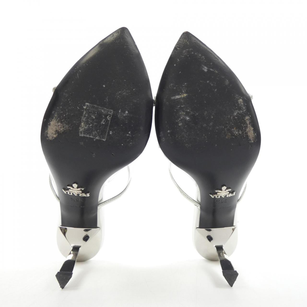 Prada 1XX635 PVC Sandals