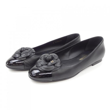 Chanel G45494B15866 Lambskin Patent Calfskin Flat Shoes
