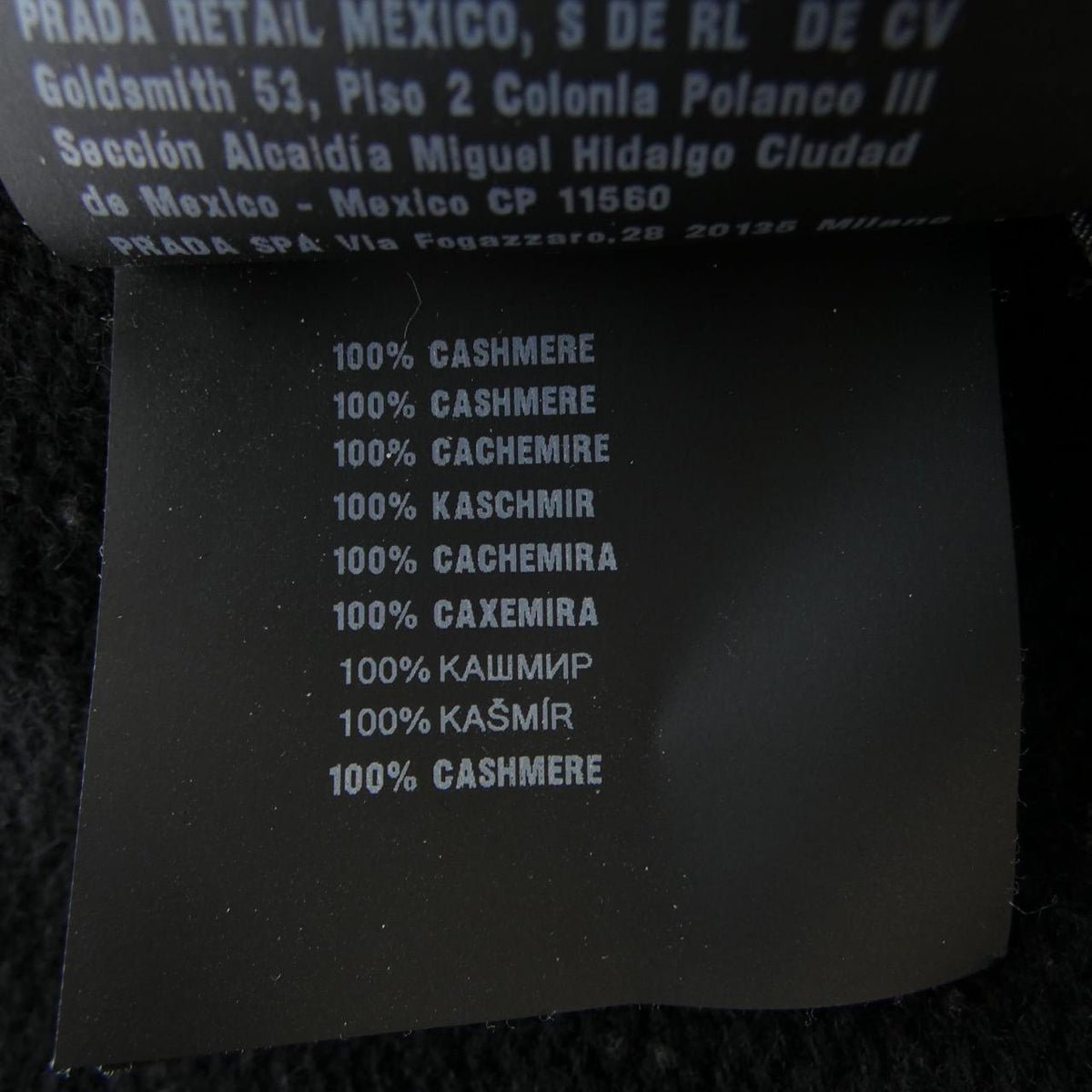 Prada UMB424 S222 11LM 100% Cashmere Knit