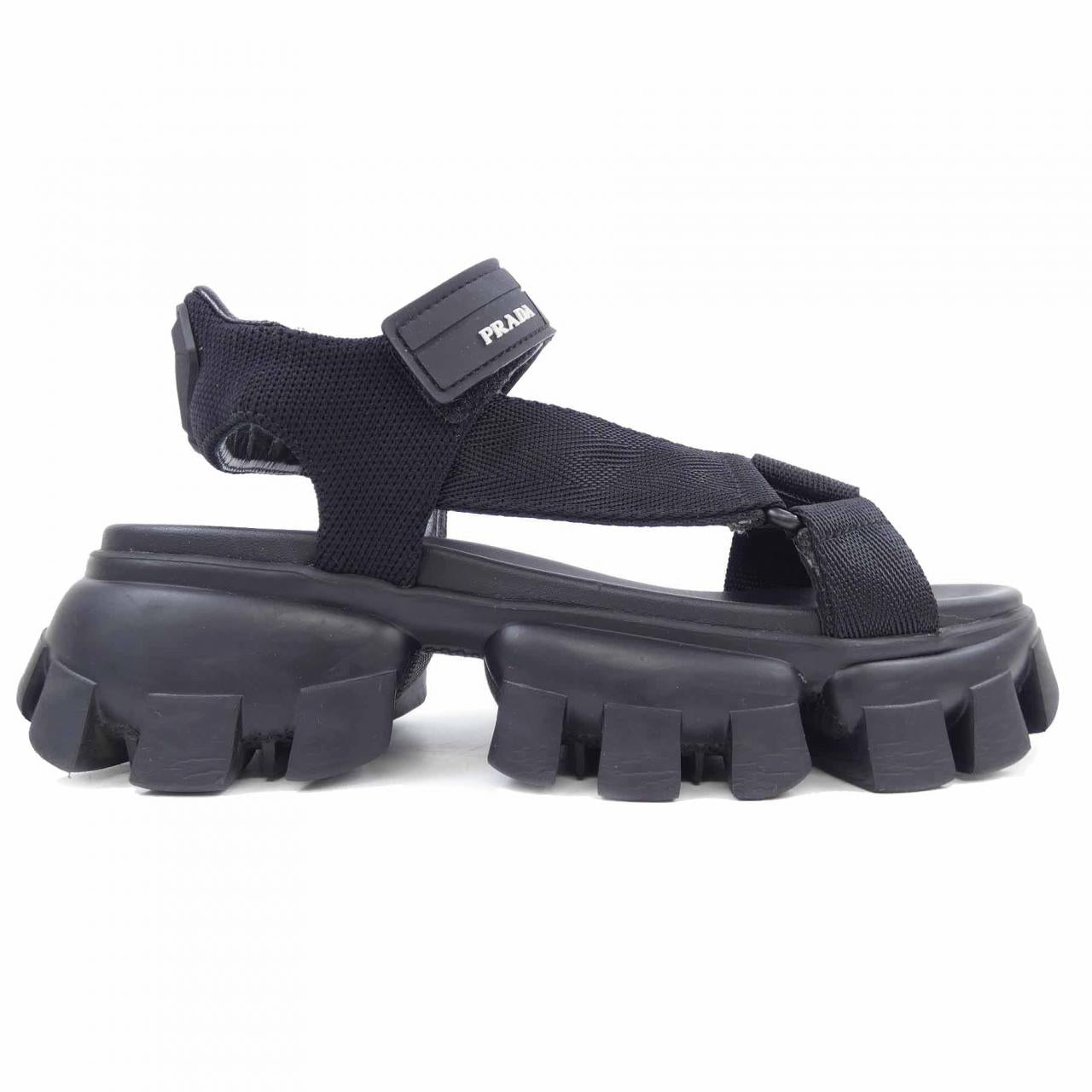 Prada WOVEN NYLON TAPE Woven Nylon Sandals