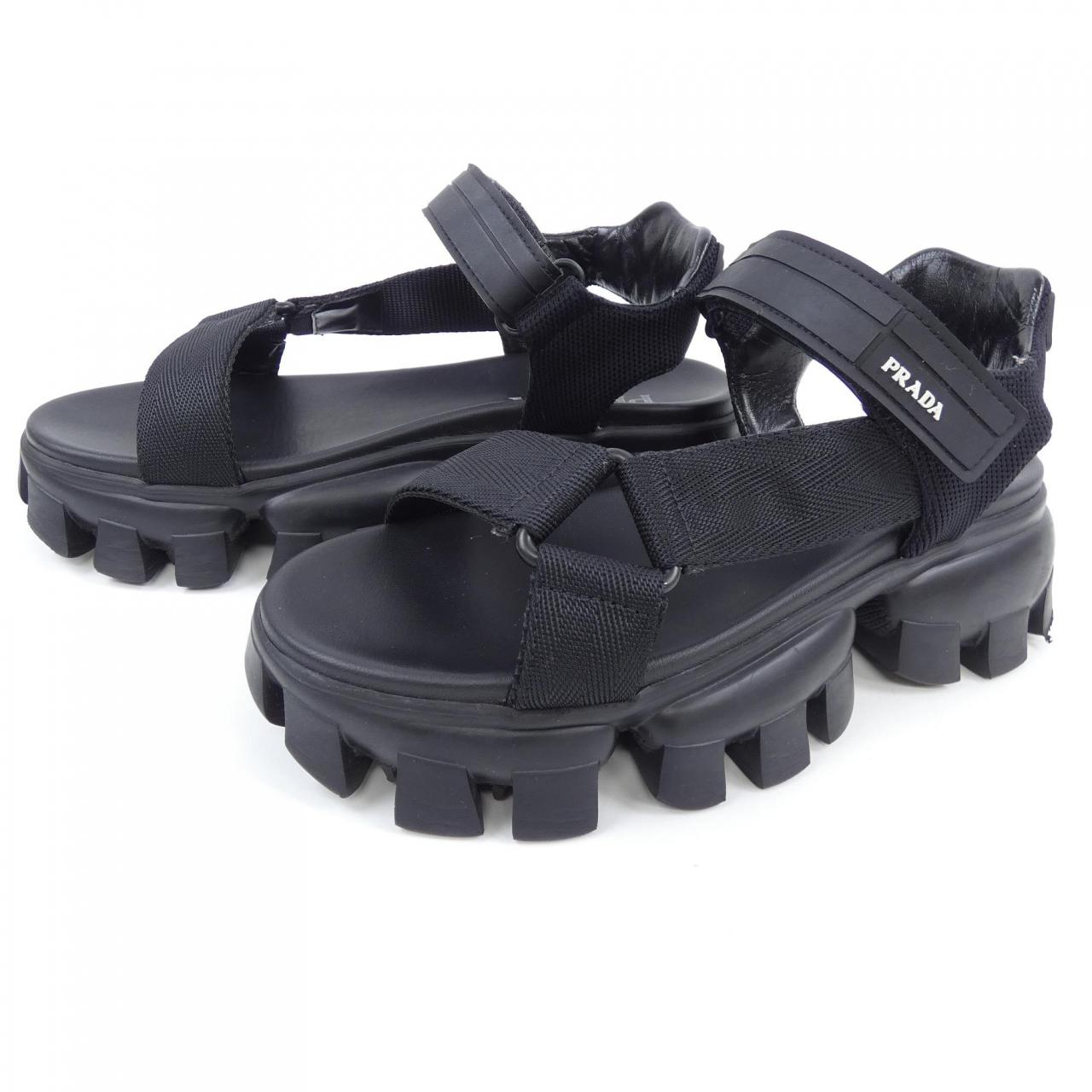 Prada WOVEN NYLON TAPE Woven Nylon Sandals
