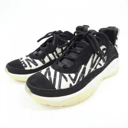 Chanel Graphic Logo Nylon Suede Sneakers