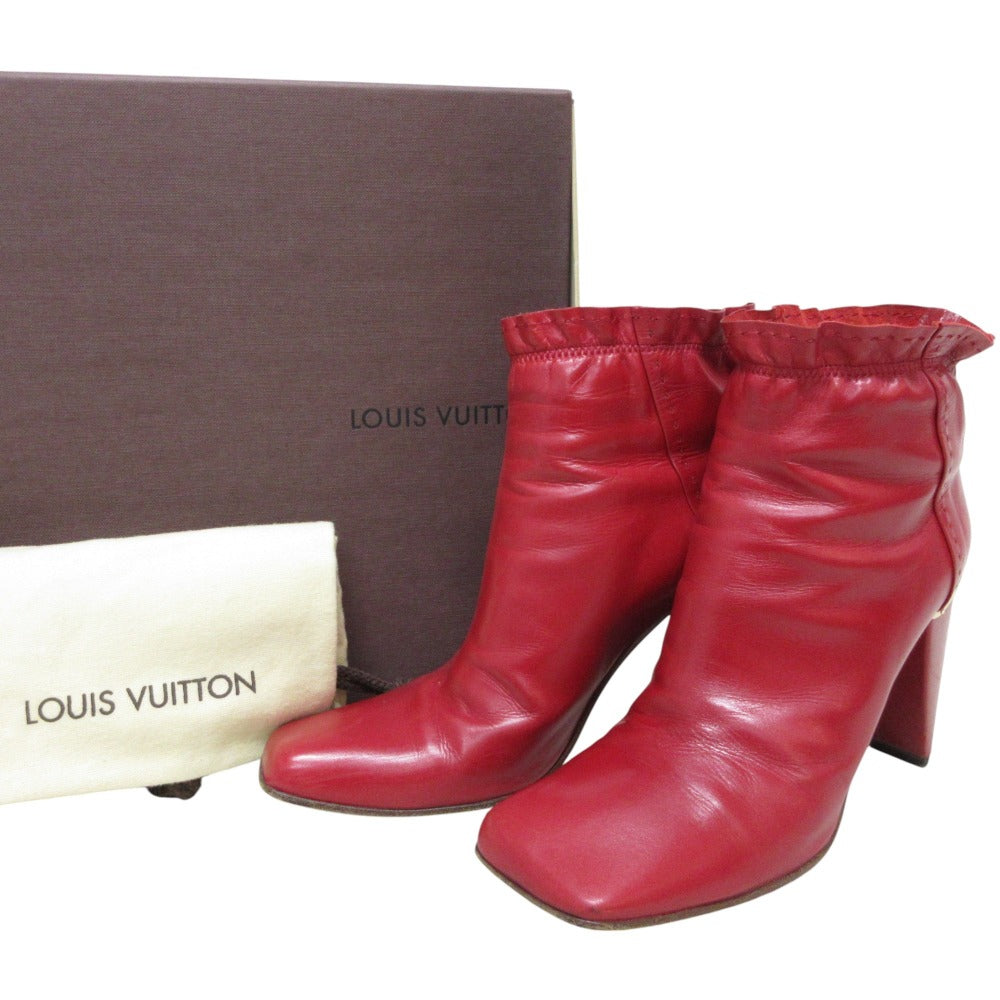 Louis Vuitton Frill Leather Short Boots