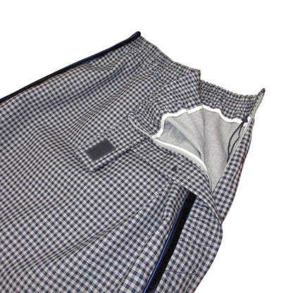 Fendi Velour Stitch Wool Check Skirt