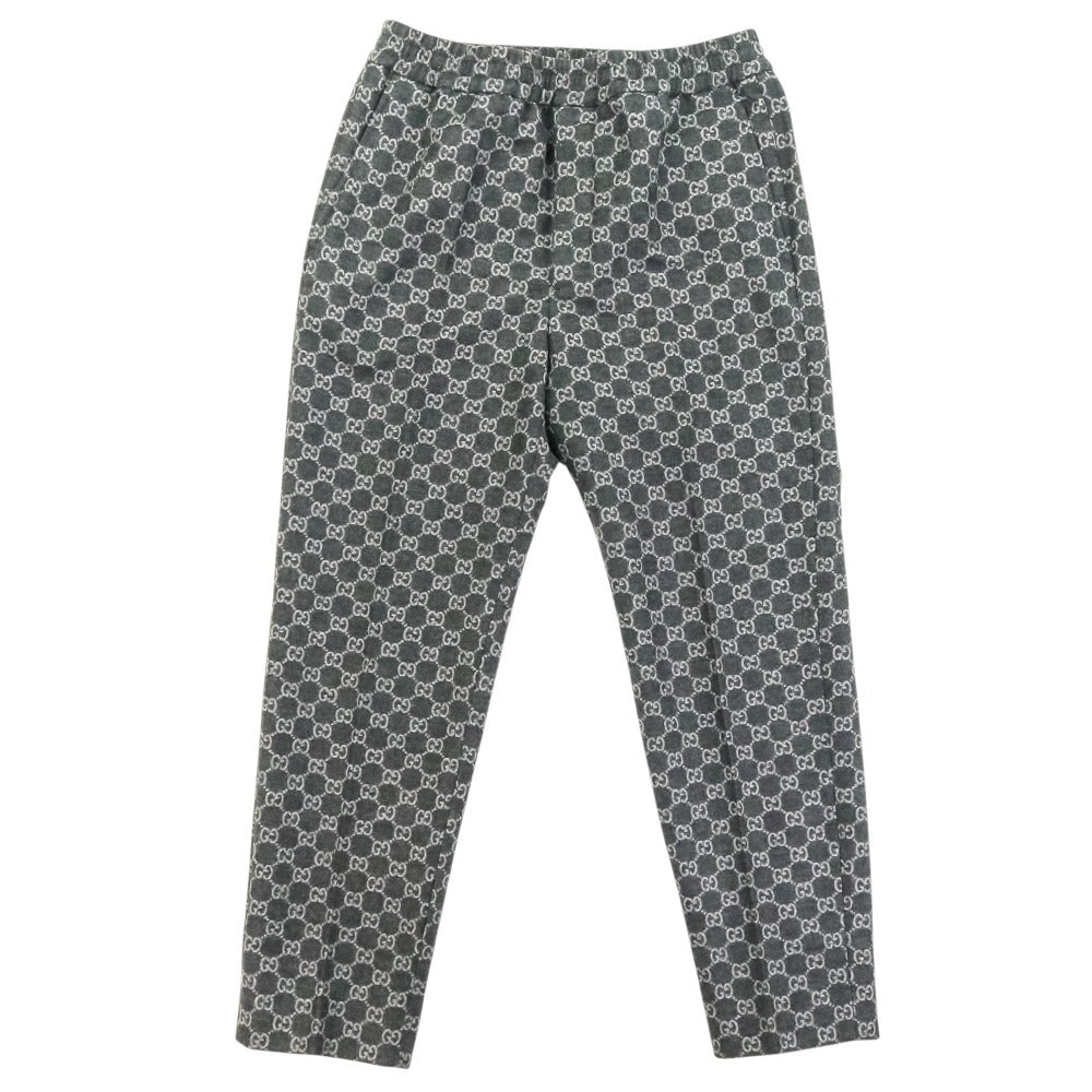 Gucci GG Jacquard Wool Flannel Trousers