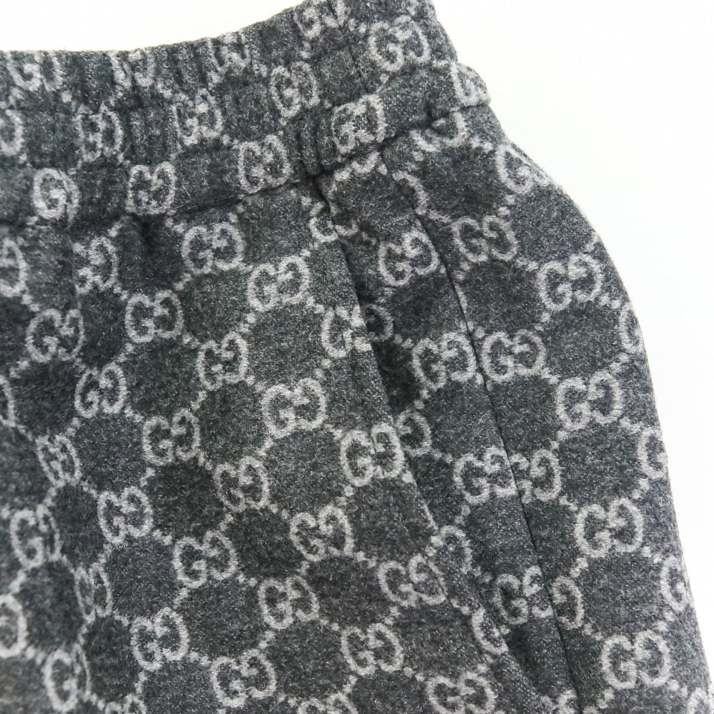 Gucci GG Jacquard Wool Flannel Trousers