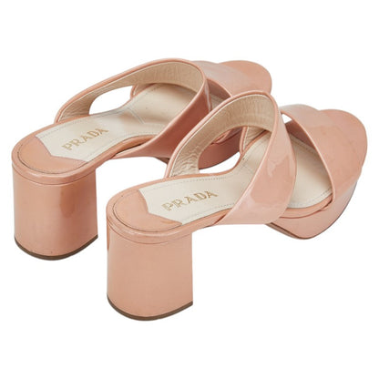 Prada Patten Leather High Heel Sandals