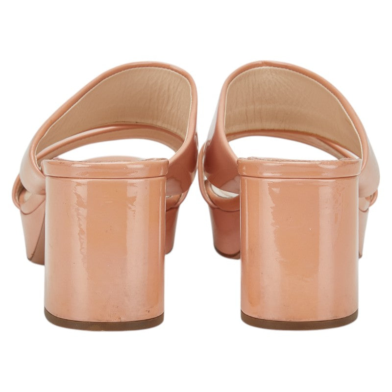 Prada Patten Leather High Heel Sandals