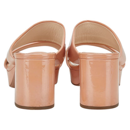 Prada Patten Leather High Heel Sandals