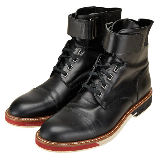 Louis Vuitton Logo Leather Boots