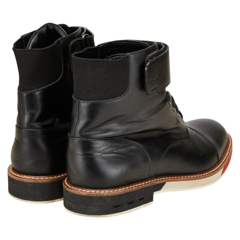 Louis Vuitton Logo Leather Boots