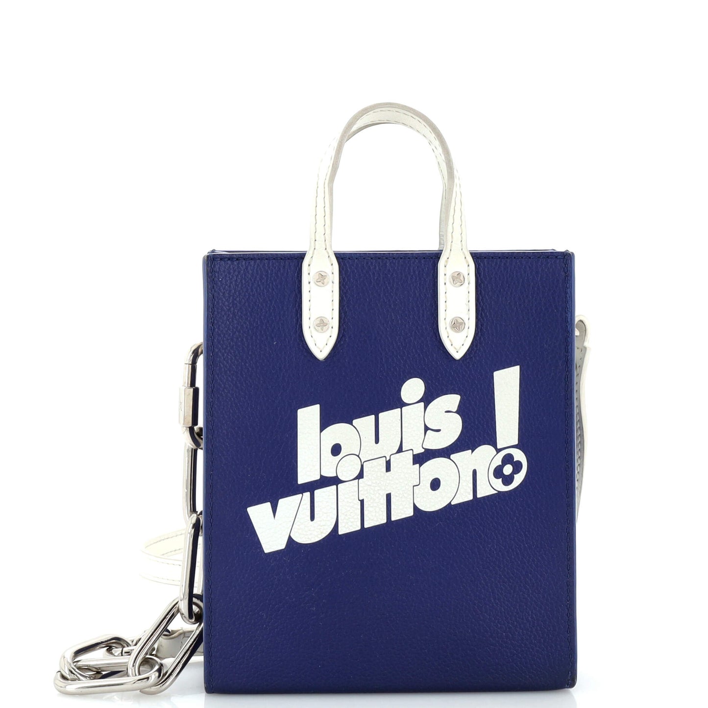 Louis Vuitton Sac Plat Bag Everyday Signature Printed Leather XS