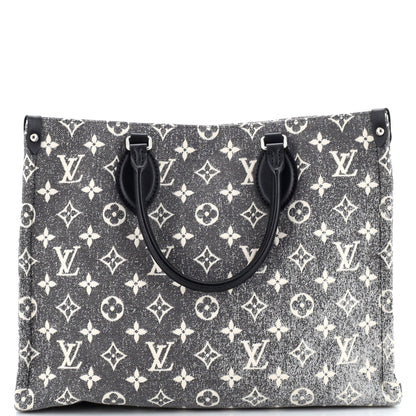 Louis Vuitton OnTheGo Tote Monogram Jacquard Denim MM